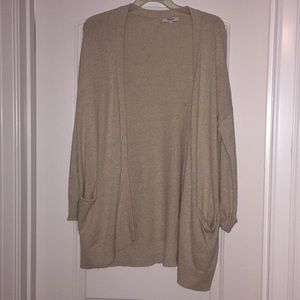 MADEWELL TAN CARDIGAN SIZE SMALL